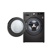 LG Waschmaschine Metallic Black Steel (A, 8 kg, 1.360 U./Min.) mit AI DD® & TurboWash®360° | F4WV708P2BA, F4WV708P2BA