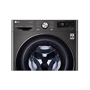 LG Waschmaschine mit 8 kg Kapazität | EEK A | 1.400 U./Min. | Metallic Black Steel mit Chromring Bullauge  |  F4WV708P2BA  , F4WV708P2BA