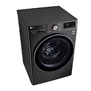 LG Waschmaschine mit 8 kg Kapazität | EEK A | 1.400 U./Min. | Metallic Black Steel mit Chromring Bullauge  |  F4WV708P2BA  , F4WV708P2BA