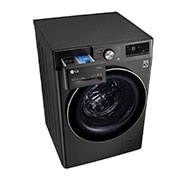 LG Waschmaschine mit 8 kg Kapazität | EEK A | 1.400 U./Min. | Metallic Black Steel mit Chromring Bullauge  |  F4WV708P2BA  , F4WV708P2BA