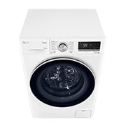 LG Waschmaschine mit 10,5 kg Kapazität | Energieeffizienzklasse A | 1.400 U./Min. | Weiß mit weißem Bullaugenring | F4WV70X0, F4WV70X0