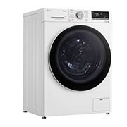 LG Waschmaschine mit 10,5 kg Kapazität | Energieeffizienzklasse A | 1.400 U./Min. | Weiß mit weißem Bullaugenring | F4WV70X0, F4WV70X0