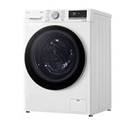 LG Waschmaschine mit 10,5 kg Kapazität | Energieeffizienzklasse A | 1.400 U./Min. | Weiß mit weißem Bullaugenring | F4WV70X1, F4WV70X1
