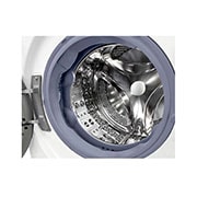 LG Waschmaschine mit 8 kg Kapazität | Energieeffizienzklasse A | 1.400 U./Min. | Weiß mit Chrom-Bullaugenring | F4WV908P2C, F4WV908P2C