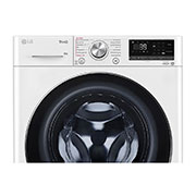 LG Waschmaschine mit 8 kg Kapazität | Energieeffizienzklasse A | 1.400 U./Min. | Weiß mit Chrom-Bullaugenring | F4WV908P2C, F4WV908P2C