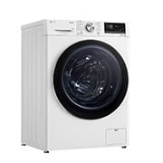 LG Waschmaschine mit 8 kg Kapazität | Energieeffizienzklasse A | 1.400 U./Min. | Weiß mit Chrom-Bullaugenring | F4WV908P2C, F4WV908P2C