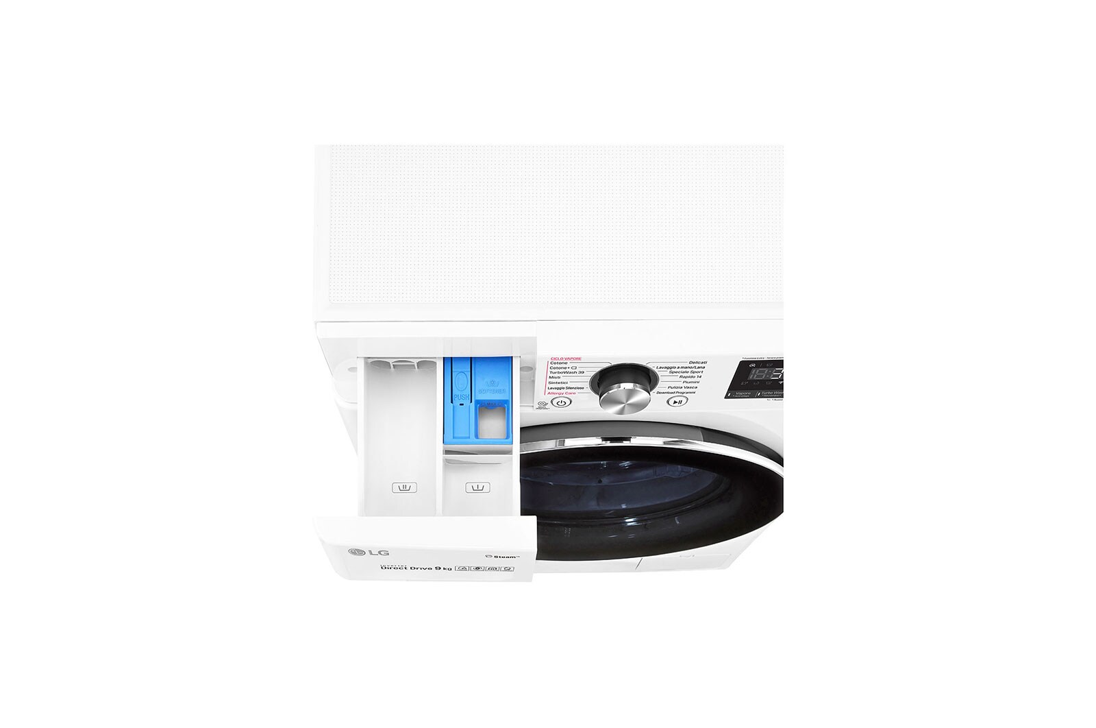 LG Waschmaschine | 9 kg | AI DD™ | Steam+™ | TurboWash™360°      , F4WV909P2