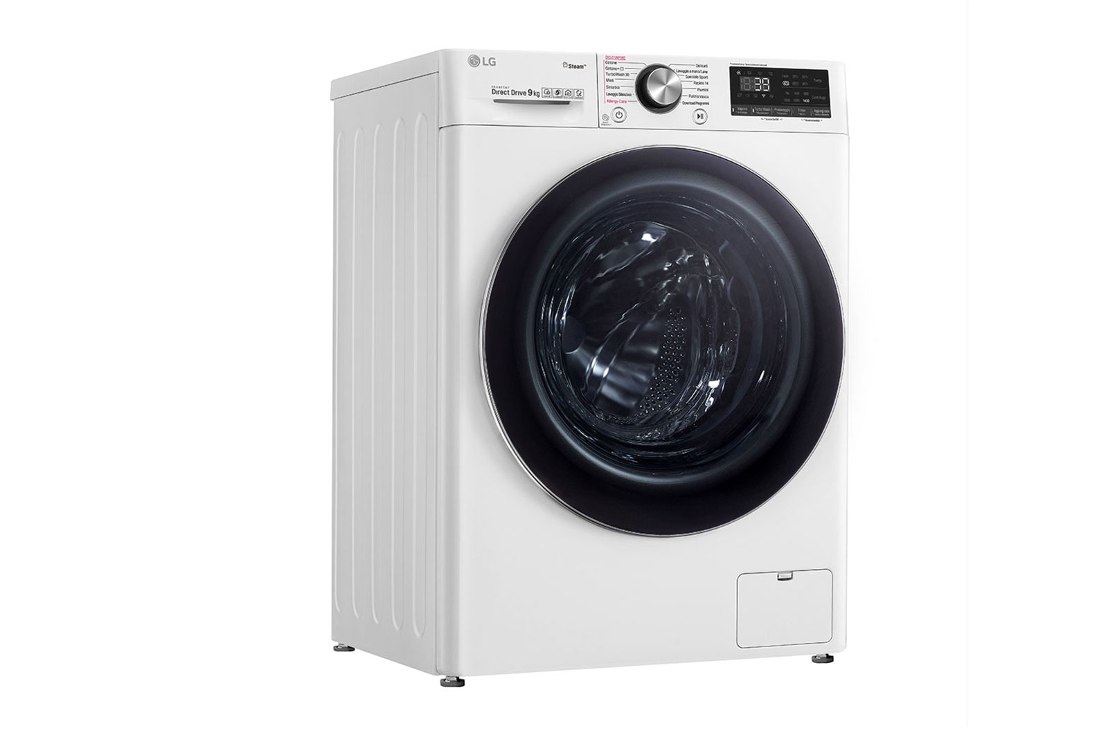 LG Waschmaschine | 9 kg | AI DD™ | Steam+™ | TurboWash™360°      , F4WV909P2