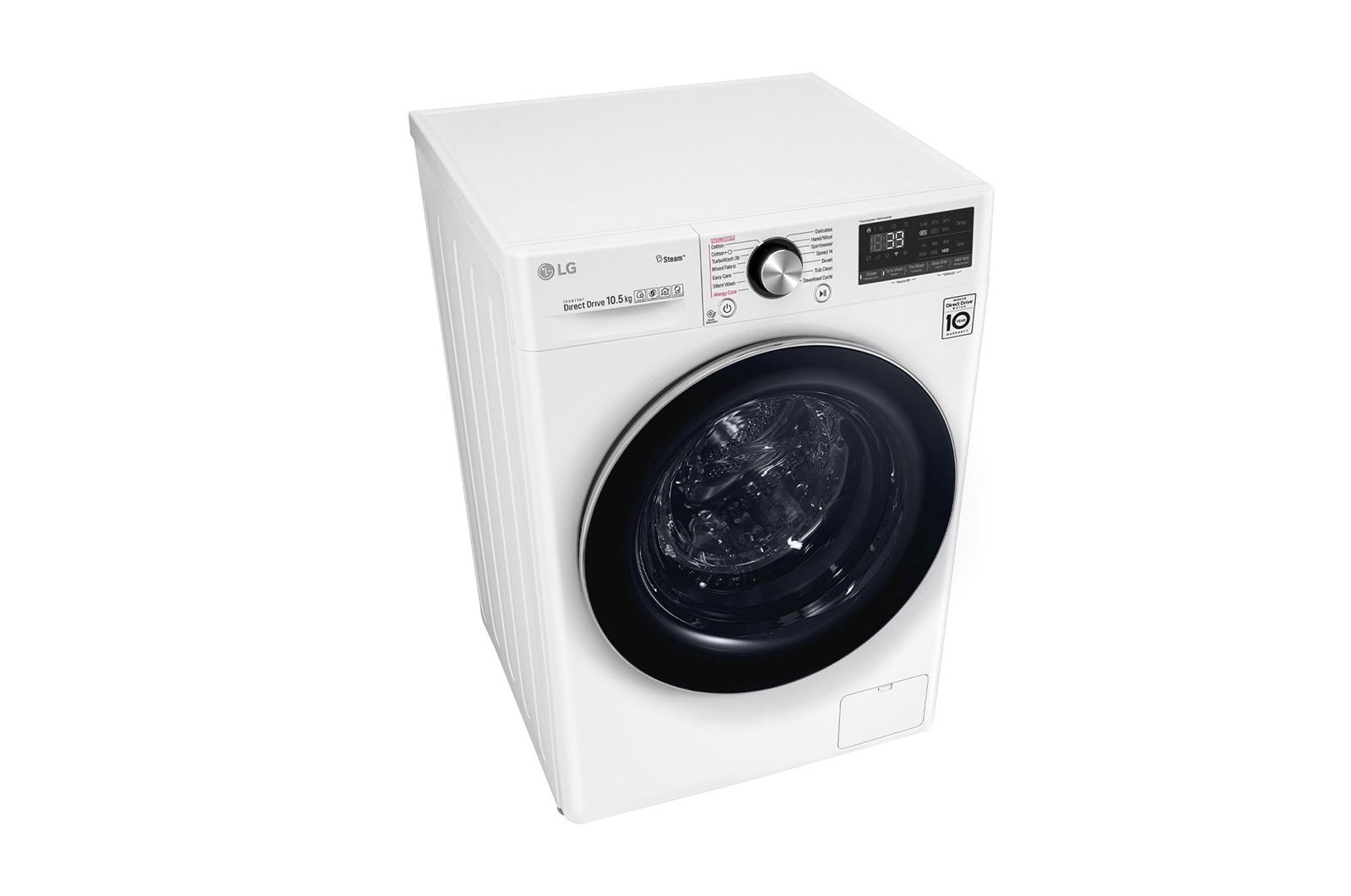 LG Waschmaschine | 10,5 kg | AI DD™ | Steam+™ | TurboWash™360° , F4WV910P2