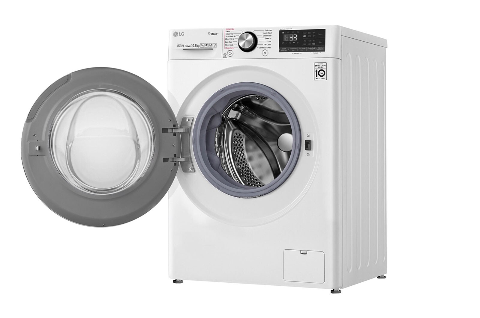 LG Waschmaschine | 10,5 kg | AI DD™ | Steam+™ | TurboWash™360° , F4WV910P2