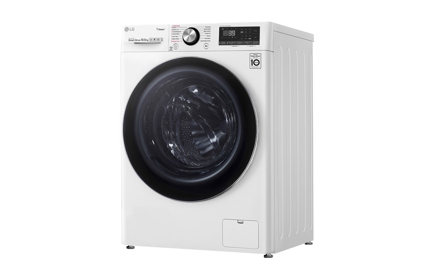 LG Waschmaschine | 10,5 kg | AI DD™ | Steam+™ | TurboWash™360° , F4WV910P2