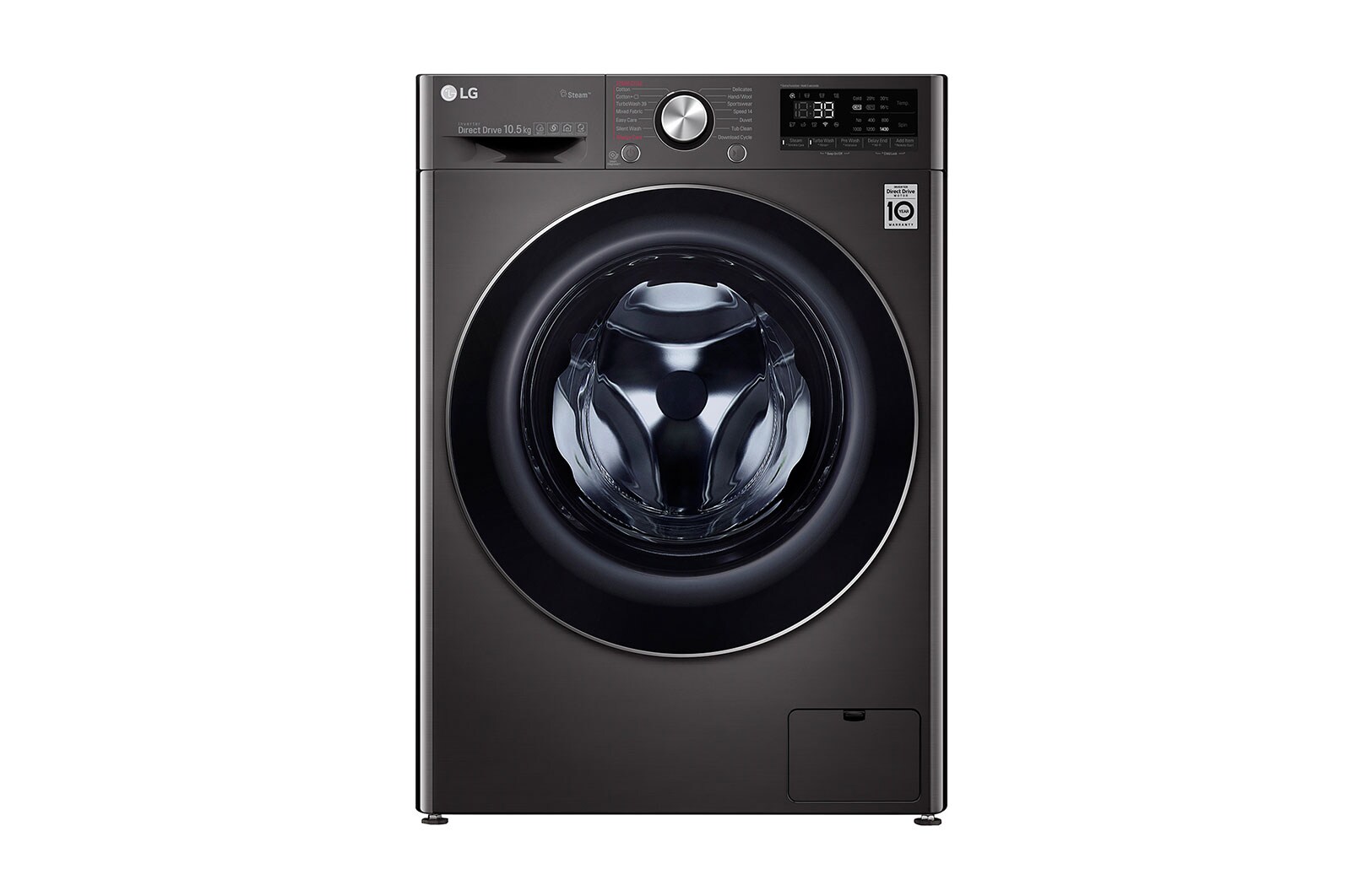 Vorderseite von Waschmaschine | 10,5 kg | AI DD™ | Steam&#43;™ | TurboWash™360° F4WV910P2S