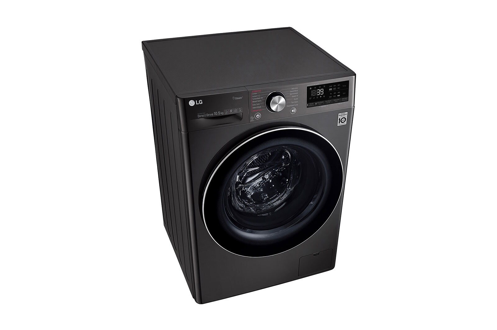 LG Waschmaschine | 10,5 kg | AI DD™ | Steam+™ | TurboWash™360°, F4WV910P2S