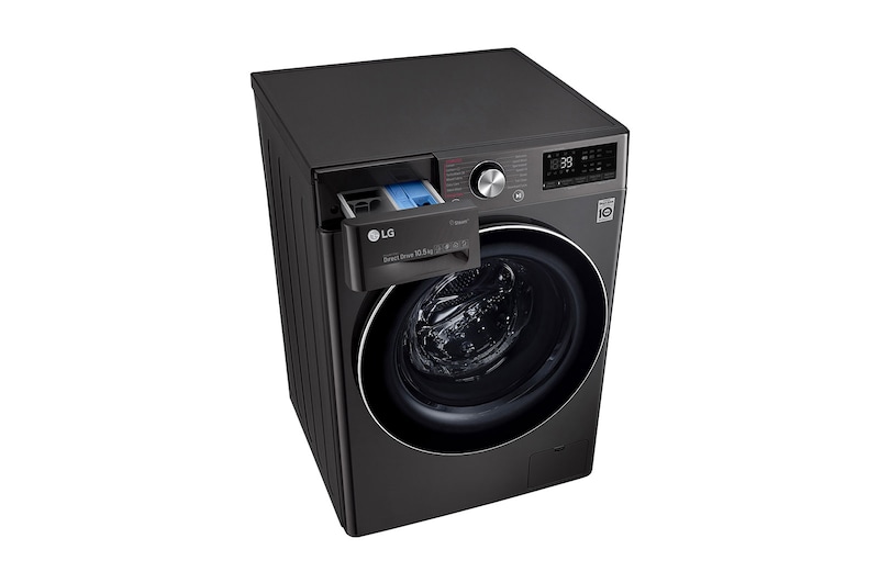 LG Waschmaschine | 10,5 kg | AI DD™ | Steam+™ | TurboWash™360°, F4WV910P2S