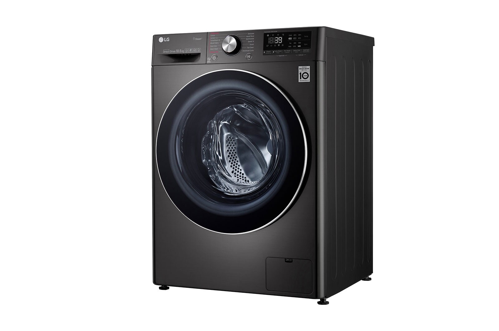 LG Waschmaschine | 10,5 kg | AI DD™ | Steam+™ | TurboWash™360°, F4WV910P2S