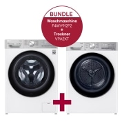Vorderseite von Waschmaschine (12 kg, 1.400 U./Min.) und Trockner (10 kg) im Set | F4WV912P2.V9A2XT F4WV912P2.V9A2XT