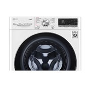 LG Waschmaschine mit 10,5 kg Kapazität | Energieeffizienzklasse A | 1.600 U/Min. | Weiß mit weißem Bullaugenring | F6WV710AT2, F6WV710AT2
