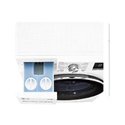 LG Waschmaschine mit 10,5 kg Kapazität | Energieeffizienzklasse A | 1.600 U/Min. | Weiß mit weißem Bullaugenring | F6WV710AT2, F6WV710AT2