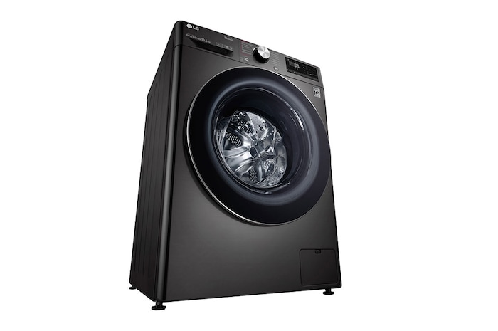 LG Waschmaschine Metallic Black Steel (A, 10,5 kg, 1.560 U./Min.) mit AI DD® & TurboWash®360° | F6WV710P2S, F6WV710P2S