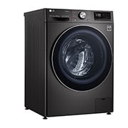 LG Waschmaschine mit AI DD® | 10,5 kg | Energieeffizienzklasse A | 1.600 U./Min. | Steam | TurboWash®360° | Wi-Fi-Funktion | Metallic Black Steel, F6WV710P2S