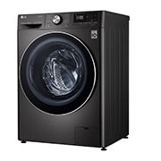 LG Waschmaschine mit AI DD® | 10,5 kg | Energieeffizienzklasse A | 1.600 U./Min. | Steam | TurboWash®360° | Wi-Fi-Funktion | Metallic Black Steel, F6WV710P2S