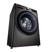 LG Waschmaschine mit AI DD® | 10,5 kg | Energieeffizienzklasse A | 1.600 U./Min. | Steam | TurboWash®360° | Wi-Fi-Funktion | Metallic Black Steel, F6WV710P2S