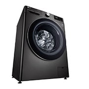 LG Waschmaschine Metallic Black Steel (A, 10,5 kg, 1.560 U./Min.) mit AI DD® & TurboWash®360° | F6WV710P2S, F6WV710P2S
