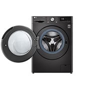 LG Waschmaschine Metallic Black Steel (A, 10,5 kg, 1.560 U./Min.) mit AI DD® & TurboWash®360° | F6WV710P2S, F6WV710P2S