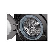 LG Waschmaschine Metallic Black Steel (A, 10,5 kg, 1.560 U./Min.) mit AI DD® & TurboWash®360° | F6WV710P2S, F6WV710P2S