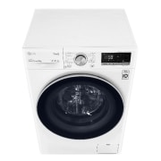 LG Waschmaschine mit  8 kg Kapazität | Energieeffizienzklasse B | 1400 U/Min. | Weiß mit silbernem Bullaugenring | V4W800B, V4W800B