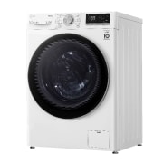 LG Waschmaschine mit  8 kg Kapazität | Energieeffizienzklasse B | 1400 U/Min. | Weiß mit silbernem Bullaugenring | V4W800B, V4W800B