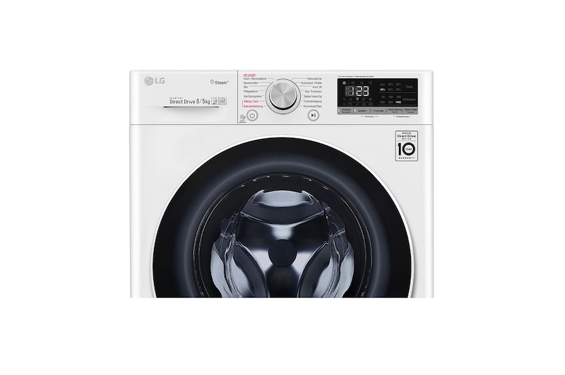 LG Waschtrockner | 8 kg Waschen/ 5kg Trocknen | AI DD® | Steam, V4WD850