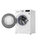 LG Waschmaschine mit AI DD® | 10,5 KG Kapazität | Energieeffizienzklasse B | 1.400 U./Min. | TurboWash® | Wäsche Nachlegen | Steam |  Wi-Fi-Funktion  |  Aqua-Lock®, V510