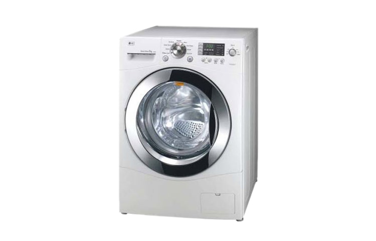Vorderseite von Waschtrockner mit Direct Drive, LED-Display und Startzeitvorwahl F1403RD