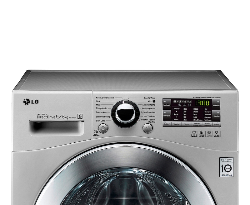 LG Waschtrockner der mit 6 Motion DirectDrive™-Technologie. 9 kg Waschen / 6 kg Trocknen., F14A8RD5