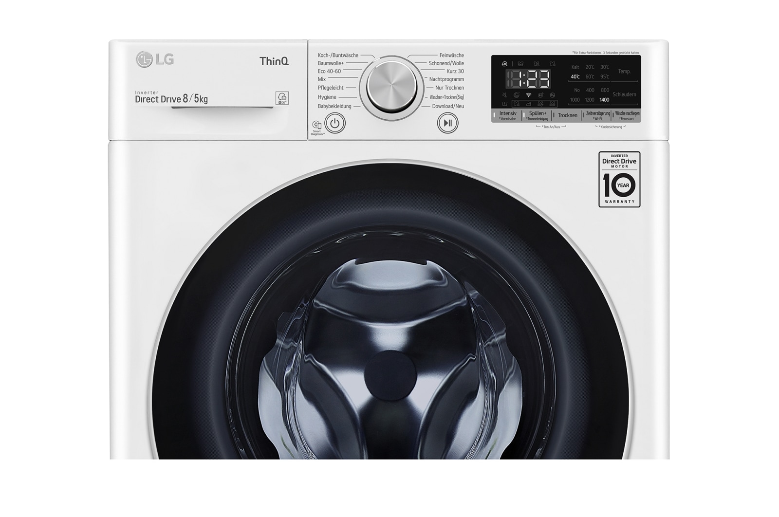 LG Waschtrockner | 8 kg Waschen/ 5 kg Trocknen |  AI DD® | ThinQ®, F14WD85TN1E