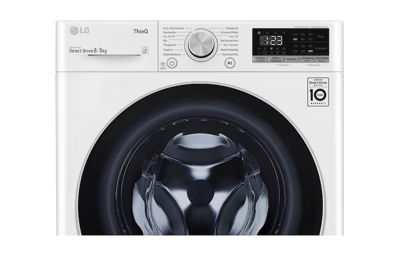 LG Waschtrockner | 8 kg Waschen/ 5 kg Trocknen |  AI DD® | ThinQ®, F14WD85TN1E