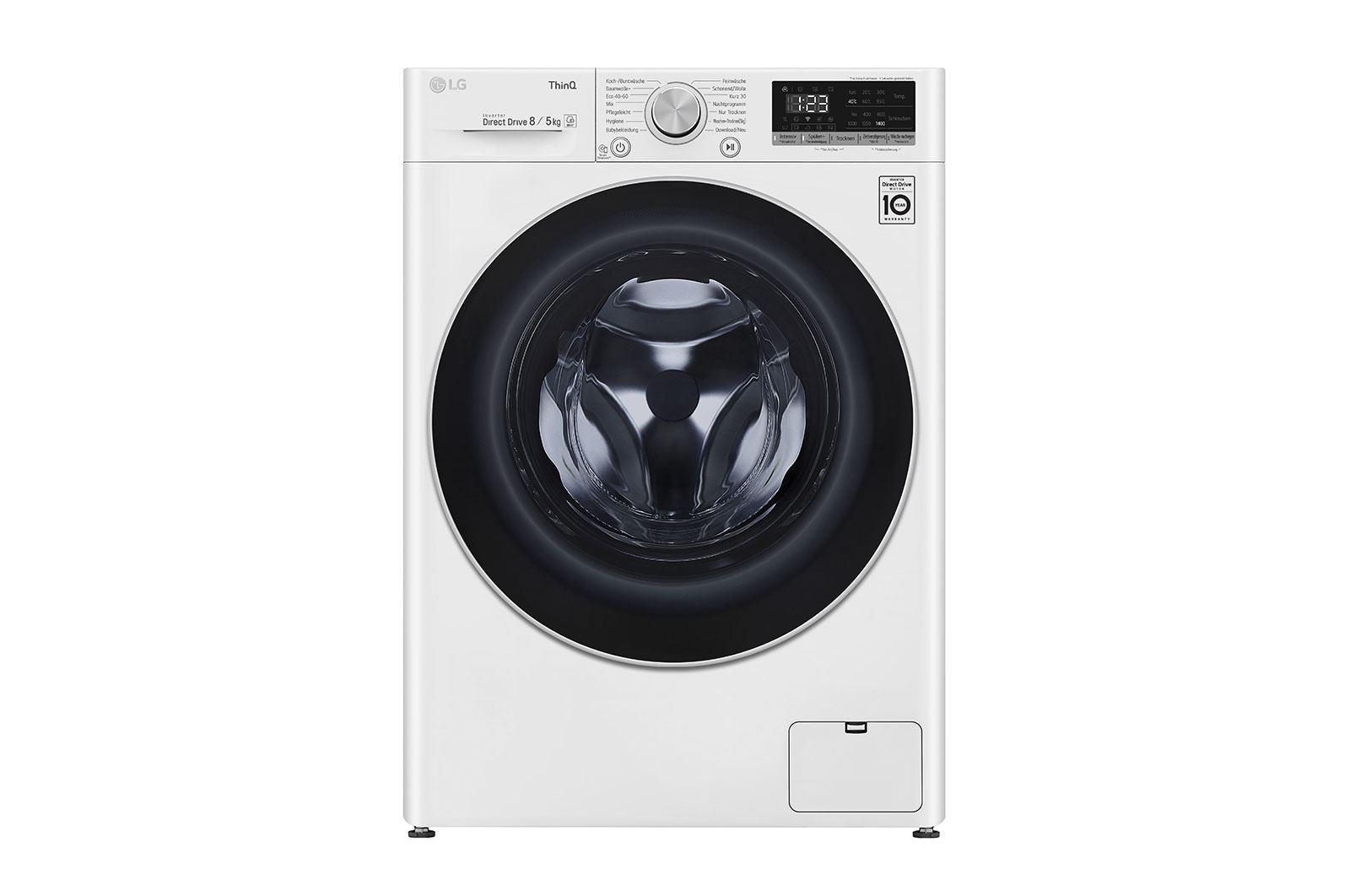 LG Waschtrockner mit 1.400 U./Min. | Energieeffizienzklasse E | 8 kg Waschen | 6 kg Trocknen | Weiß mit weißem Bullaugenring | F14WD86TN1B, F14WD86TN1B