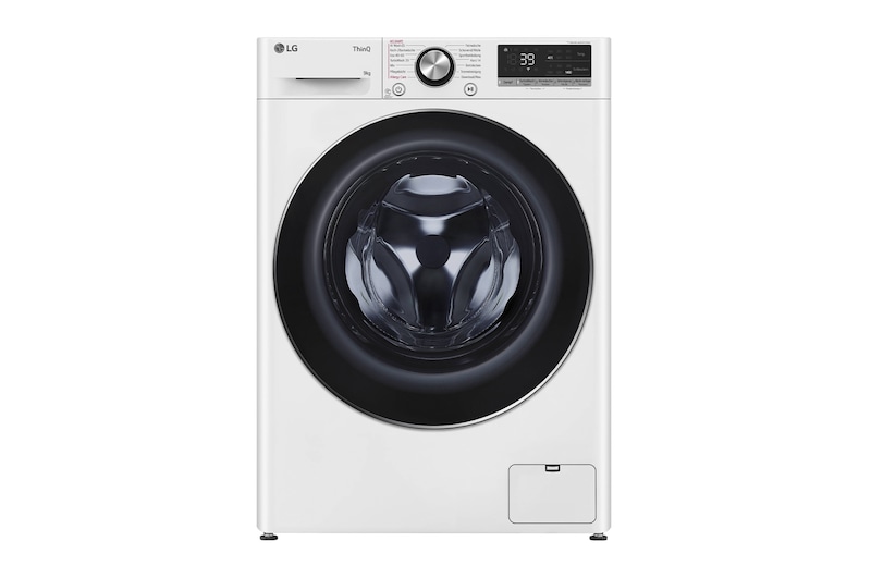 LG Waschmaschine (9 kg, 1.360 U./Min., EEK A -10%*) mit Chrom-Bullaugenring | F4WR7092, F4WR7092