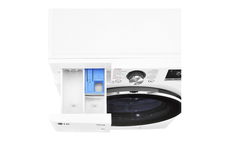 LG Waschmaschine (9 kg, 1.360 U./Min., EEK A -10%*) mit Chrom-Bullaugenring | F4WR7092, F4WR7092