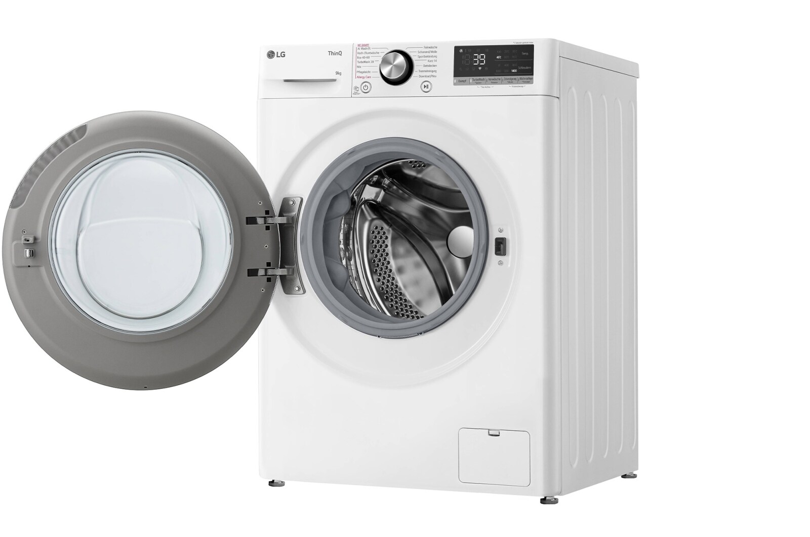 LG Waschmaschine (9 kg, 1.360 U./Min., EEK A -10%*) mit Chrom-Bullaugenring | F4WR7092, F4WR7092