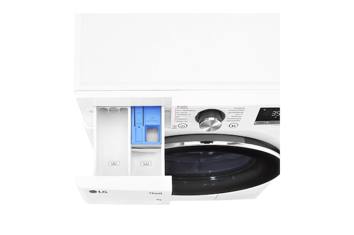 LG Waschmaschine (9 kg, 1.360 U./Min., EEK A -10%*) mit Chrom-Bullaugenring | F4WR7092, F4WR7092