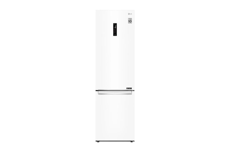 LG ​Kühl-Gefrierkombination | ​384​ Liter Nutzinhalt | Energieeffizienzklasse​ D​ | Premium Weiß​ ​| ​203 cm​ | Inverter Linear Kompressor®​ ​| ​GBB62SWFFN, GBB62SWFFN