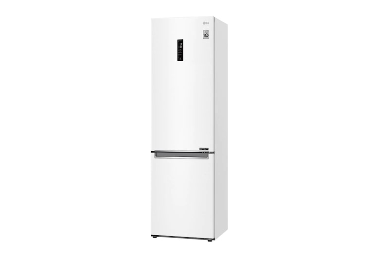 LG ​Kühl-Gefrierkombination | ​384​ Liter Nutzinhalt | Energieeffizienzklasse​ D​ | Premium Weiß​ ​| ​203 cm​ | Inverter Linear Kompressor®​ ​| ​GBB62SWFFN, GBB62SWFFN