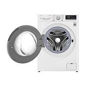 LG Waschtrockner mit 1.400 U./Min. | Energieeffizienzklasse E | 8 kg Waschen | 6 kg Trocknen | Weiß mit weißem Bullaugenring | V4WD860B, V4WD860B