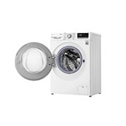 LG Waschtrockner mit AI DD® | 8,5 kg Waschen | 5 kg Trocknen | 1.200 U./Min. | Steam | TurboWash® | Neue Wohlfühl-Trommel | Wi-Fi-Funktion, V5WD85SLIM