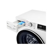 LG Waschtrockner mit AI DD® | 8,5 kg Waschen | 5 kg Trocknen | 1.200 U./Min. | Steam | TurboWash® | Neue Wohlfühl-Trommel | Wi-Fi-Funktion, V5WD85SLIM