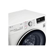 LG Waschtrockner mit AI DD® | 8,5 kg Waschen | 5 kg Trocknen | 1.200 U./Min. | Steam | TurboWash® | Neue Wohlfühl-Trommel | Wi-Fi-Funktion, V5WD85SLIM