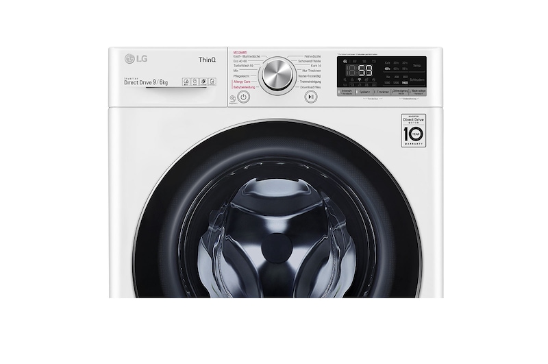 LG Waschtrockner Weiß (9 kg / 6 kg, 1.400 U./Min.) mit AI DD® | V5WD961, V5WD961