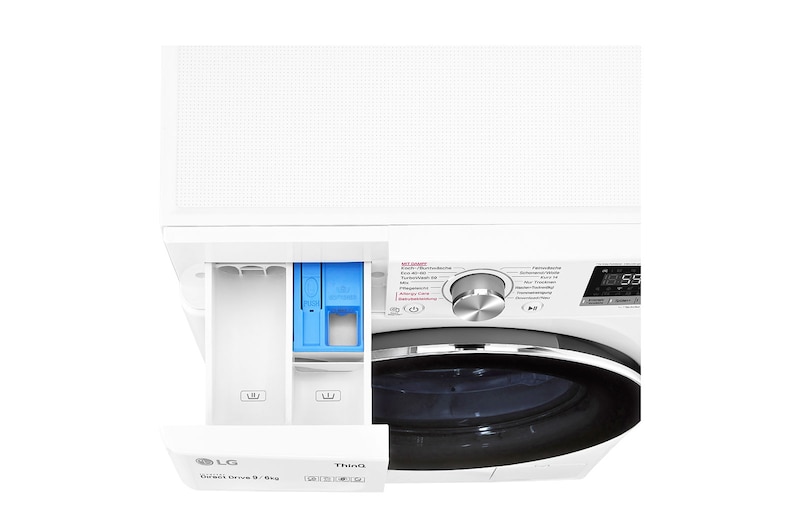 LG Waschtrockner Weiß (9 kg / 6 kg, 1.400 U./Min.) mit AI DD® | V5WD961, V5WD961